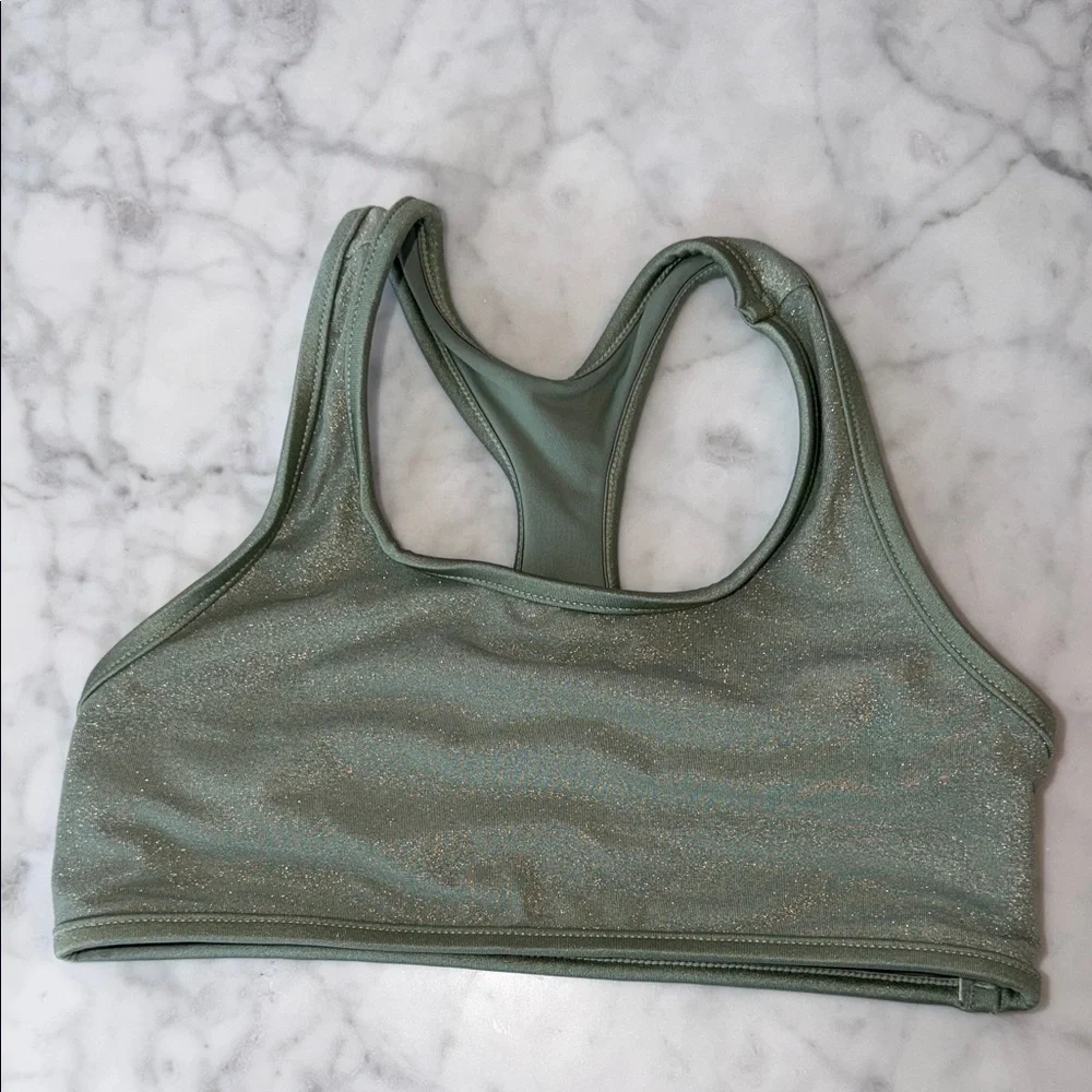 NWT Zimmermann Sage Green Shimmer Waverly Bikini Set 6Y